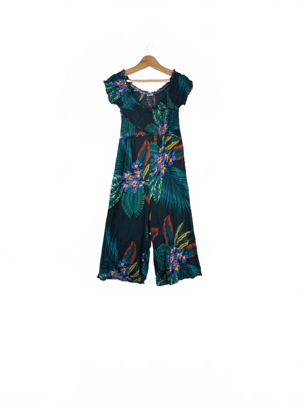 Patrons of Peace Tropical print jumpsuit size Medium